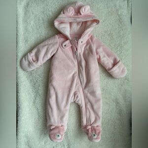 Carter's Soft Pink Hooded Footie